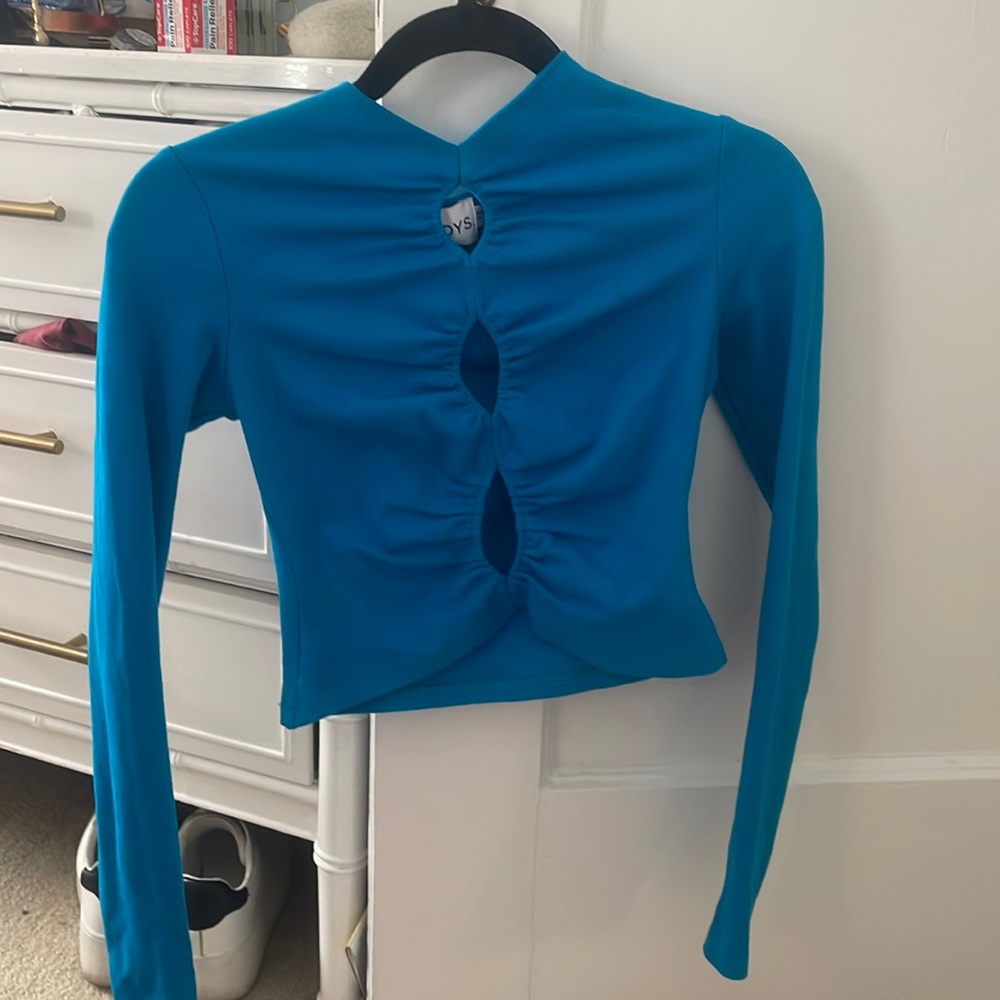SNDYS - Revolve US SIZE 6 turquoise long sleeve top